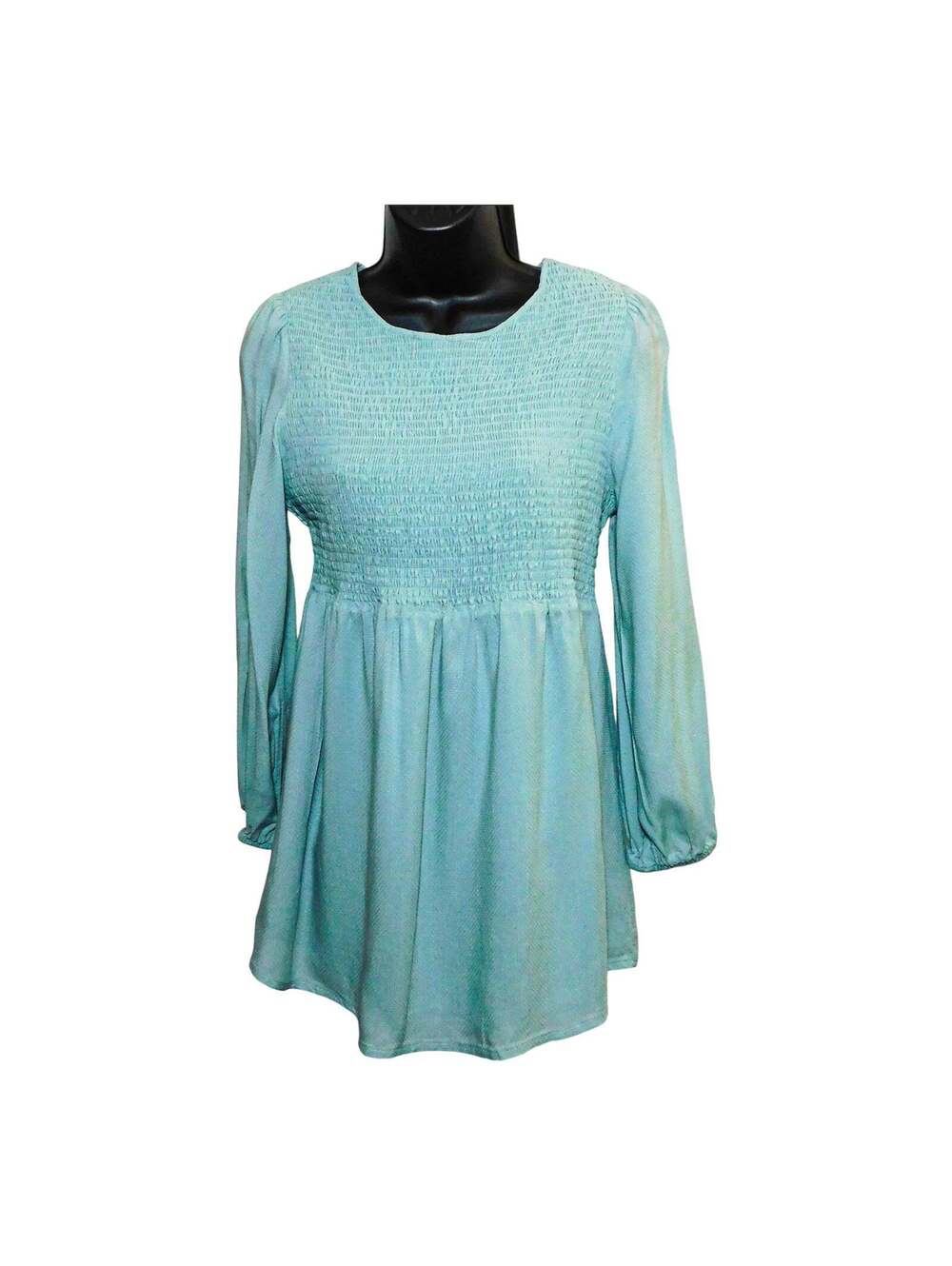 Isabel by Ingrid & Isabel Maternity Top Smocked M Blue